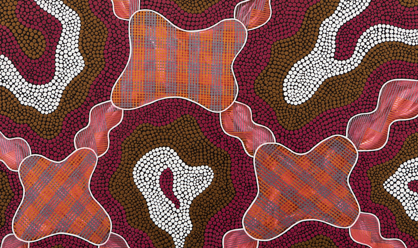 Stephen N. 2023, Generations of Wurundjeri, acrylic on canvas.